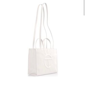 ✨NWT Telfar Medium White Shopping Bag